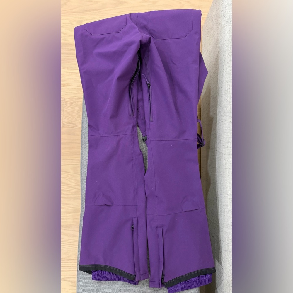 WOMEN'S BURTON AVALON BIB PANTS SIZE SMALL PURPLE - Picture 5 of 11